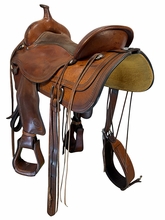 16 Inch Used Circle Y Topeka Trail Saddle Medium Flex2 Tree 1651
