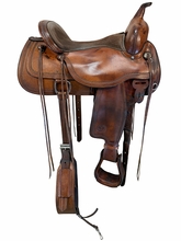 16 Inch Used Circle Y Topeka Trail Saddle Medium Flex2 Tree 1651