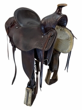 16 Inch Used Circle Y Trail Saddle Medium Tree 2175