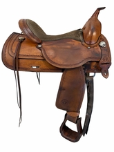 SOLD 2026/09/11 16 Inch Used Circle Y Trail Saddle Wide Flex Lite Tree 1552