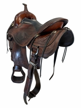 16 Inch Used Circle Y Julie Goodnight Monarch Flex2 Trail Saddle Wide Tree 1752