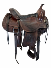 16 Inch Used Circle Y Julie Goodnight Monarch Flex2 Trail Saddle Wide Tree 1752