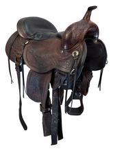 16 Inch Used Circle Y Julie Goodnight Monarch Flex2 Trail Saddle Wide Tree 1752