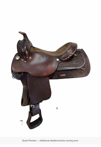 16 Inch Used Circle Y Trail Saddle Medium Tree 3925