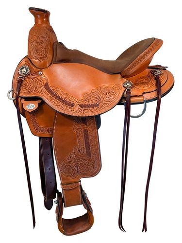 16 Inch Used Circle Y Walnut Grove Trail Saddle Wide Flex2 1157