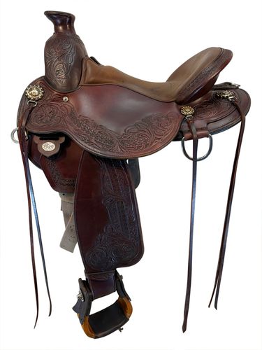 16 Inch Used Circle Y Walnut Grove Trail Saddle Medium Flex Tree 1157