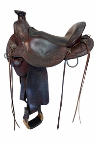 16 Inch Used Circle Y Walnut Grove Trail Saddle Medium Flex2 Tree 1157