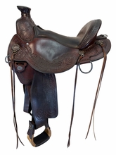 16 Inch Used Circle Y Walnut Grove Trail Saddle Medium Flex2 Tree 1157