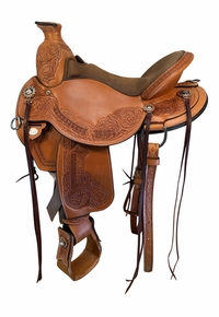 16 Inch Used Circle Y Walnut Grove Trail Saddle Wide Flex Tree 1157