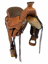 16 Inch Used Circle Y Walnut Grove Trail Saddle Wide Flex Tree 1157