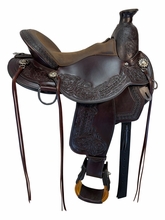 16 Inch Used Circle Y Walnut Grove Trail Saddle Wide Flex2 Tree 1157