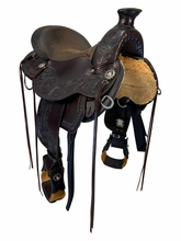 16 Inch Used Circle Y Walnut Grove Trail Saddle Wide Flex2 Tree 1157