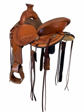 16 Inch Used Circle Y Walnut Grove Trail Saddle Wide Flex2 Tree 1157
