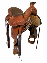 16 Inch Used Circle Y Walnut Grove Trail Saddle Wide Flex2 Tree 1157