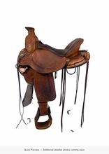 16 Inch Used Circle Y Walnut Grove Trail Saddle Wide Flex2 Tree 1157