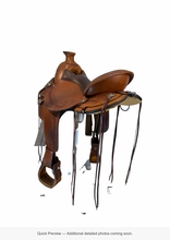 16 Inch Used Circle Y Walnut Grove Trail Saddle Wide Flex2 Tree 1157
