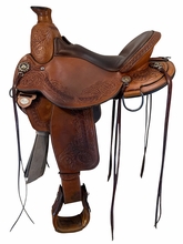 16 Inch Used Circle Y Walnut Grove Trail Saddle Wide Flex2 Tree 1157