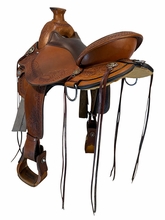 16 Inch Used Circle Y Walnut Grove Trail Saddle Wide Flex2 Tree 1157