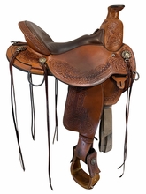 16 Inch Used Circle Y Walnut Grove Trail Saddle Wide Flex2 Tree 1157