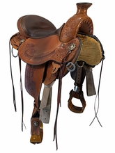 16 Inch Used Circle Y Walnut Grove Trail Saddle Wide Flex2 Tree 1157