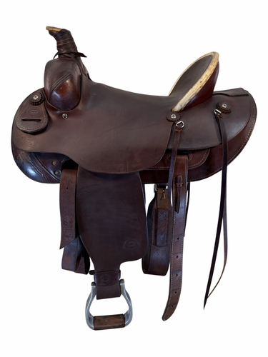 16 Inch Used Colorado Saddlery Roping Saddle Medium Tree