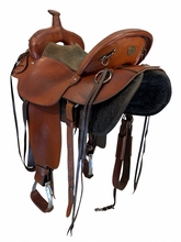 SOLD LAYAWAY 2026/09/15j  16 Inch Used Colorado Trail Saddle Wide Tree 1650