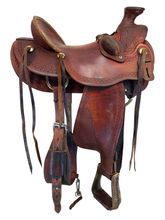 SOLD 2025/12/17j 16 Inch Used Corriente Ranch Saddle 141616 Wide Tree