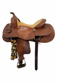 SOLD 2026/07/21   16 Inch Used Cowboy Central Saddlery Reining Saddle Medium Tree