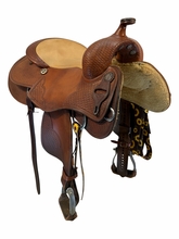 SOLD 2026/07/21   16 Inch Used Cowboy Central Saddlery Reining Saddle Medium Tree