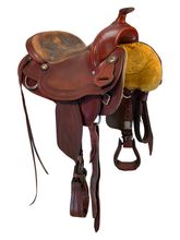 SOLD 2025/09/03  16 Inch Used Crates Arabian Trail Saddle 2395
