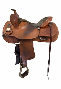16 Inch Used Crates Classic Reining Saddle 2221-4 Wide Tree