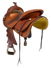HOLD 2025/12/13c 16 Inch Used Crates Classic Reining Saddle 2221-4 Wide Tree