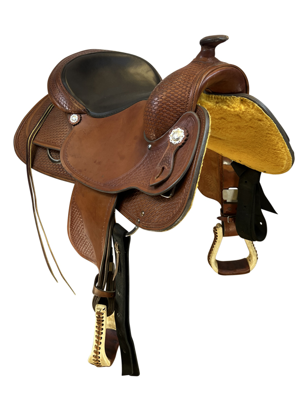 HOLD 2024/05/06c 16 Inch Used Crates Classic Reining Saddle 2221 *Free Shipping*