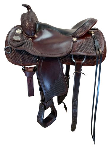 SOLD 2026/03/21  16 Inch Used Crates Classic Reining Saddle Medium Tree 2221