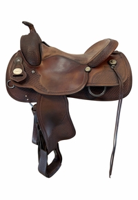 16 Inch Used Crates Reining Saddle 117335 Wide Tree