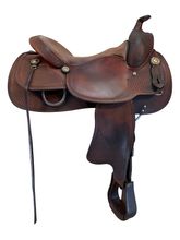 16 Inch Used Crates Reining Saddle 117335 Wide Tree