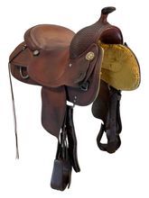 16 Inch Used Crates Reining Saddle 117335 Wide Tree