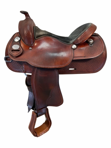 16 Inch Used Crates Reining Saddle 244