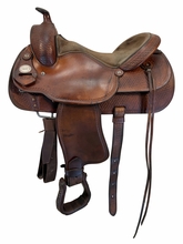 16 Inch Used Crates Reining Saddle Wide Tree 244