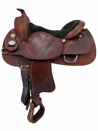 SOLD 2026/10/13 16 Inch Used Crates Reining Saddle Wide Tree 260