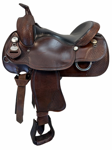 SOLD 2026/09/13 16 Inch Used Crates Supreme Trail Saddle Medium Tree 2170