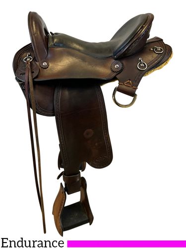 PRICE REDUCED! 16 Inch Used Crest Ridge Saddlery Endurance Saddle *Free Shipping*