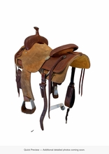 16 Inch Used Custom Cutting Saddle Wide Tree