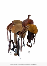 16 Inch Used Custom Cutting Saddle Wide Tree