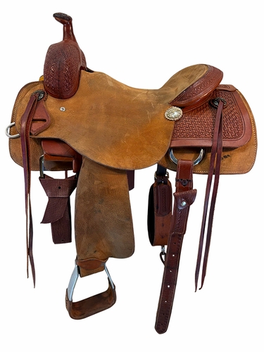 16 Inch Used Custom Cutting Saddle Wide Tree