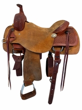 16 Inch Used Custom Cutting Saddle Wide Tree