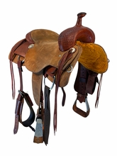 16 Inch Used Custom Cutting Saddle Wide Tree