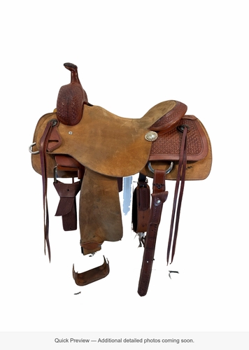 16 Inch Used Custom Cutting Saddle Wide Tree