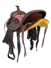 16 Inch Used Custom Trail Saddle 3116