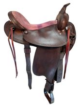 16 Inch Used Custom Trail Saddle 3116